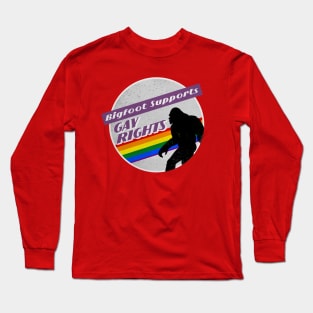 Gay Pride Bigfoot Long Sleeve T-Shirt
